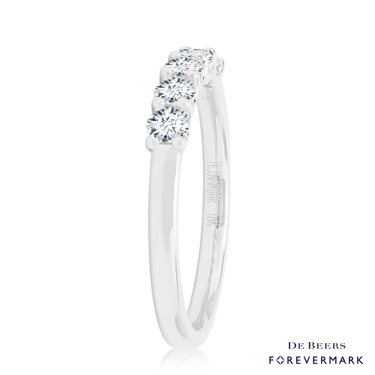 Forevermark Diamond Wedding Band in 18kt White Gold (1/2ct tw)