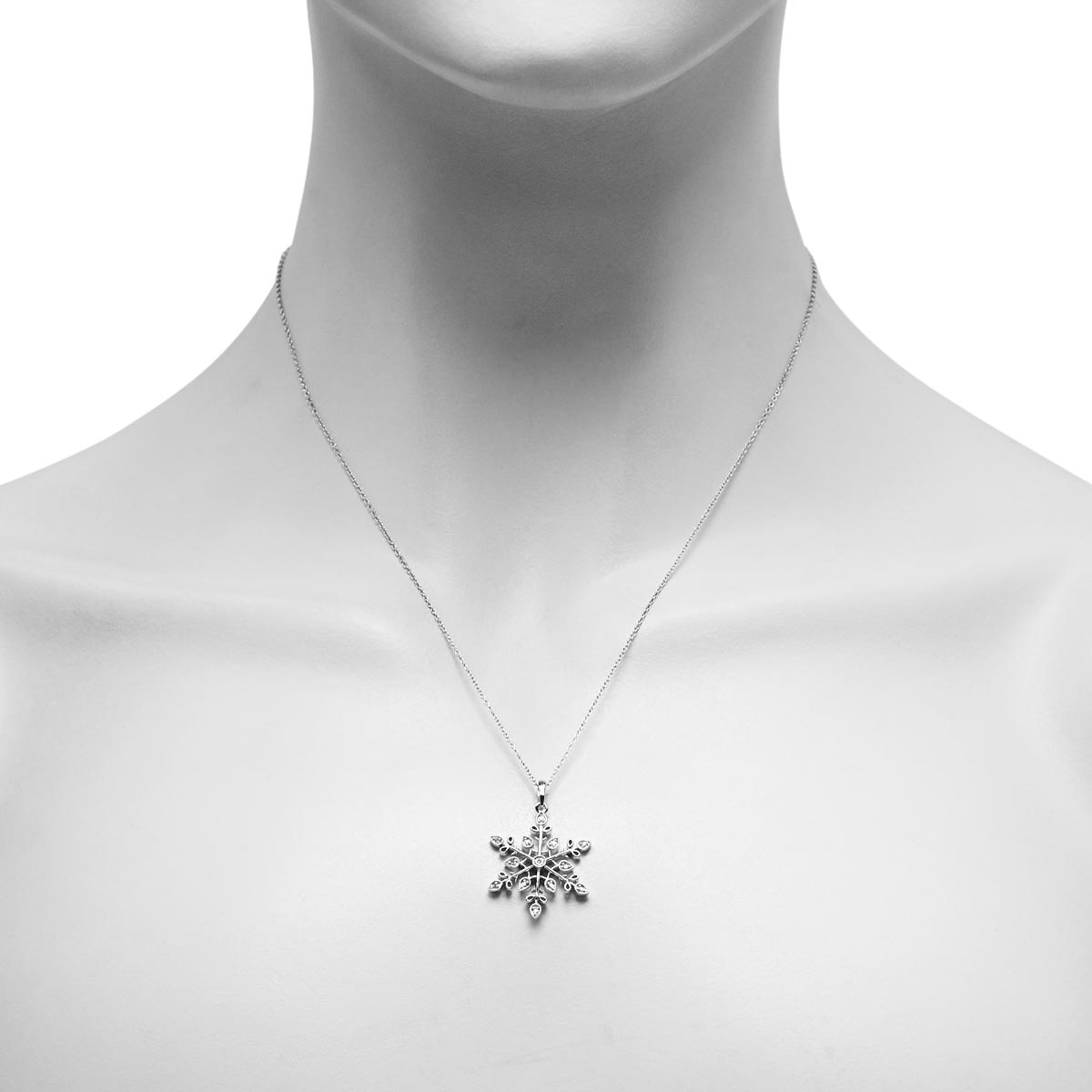 Diamond shops snowflake necklace