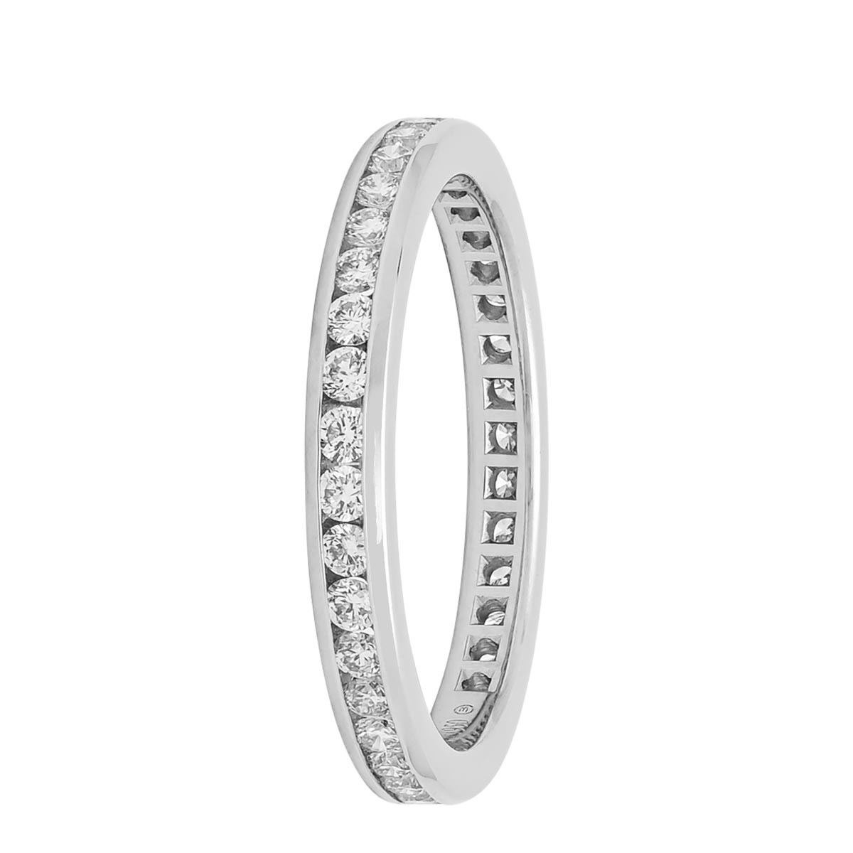 Diamond Channel Eternity Band in Platinum (5/8ct tw)