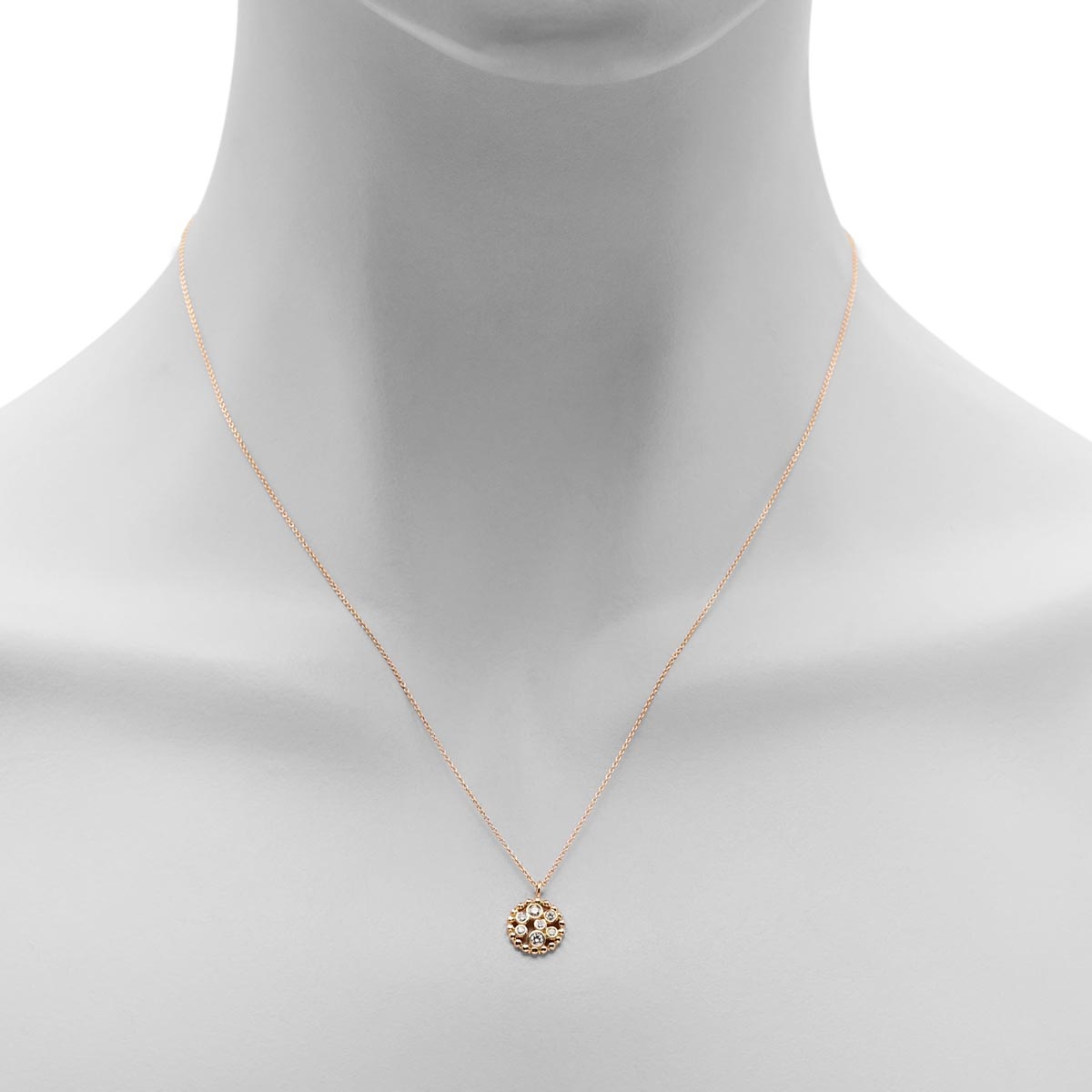 Diamond Necklace in 14kt Yellow Gold (1/10ct tw)