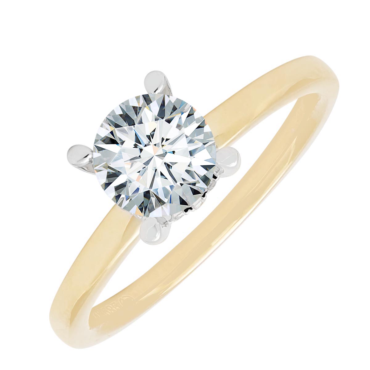 Daydream Solitaire Engagement Ring Setting in 14kt Yellow Gold (1/20ct  tw)