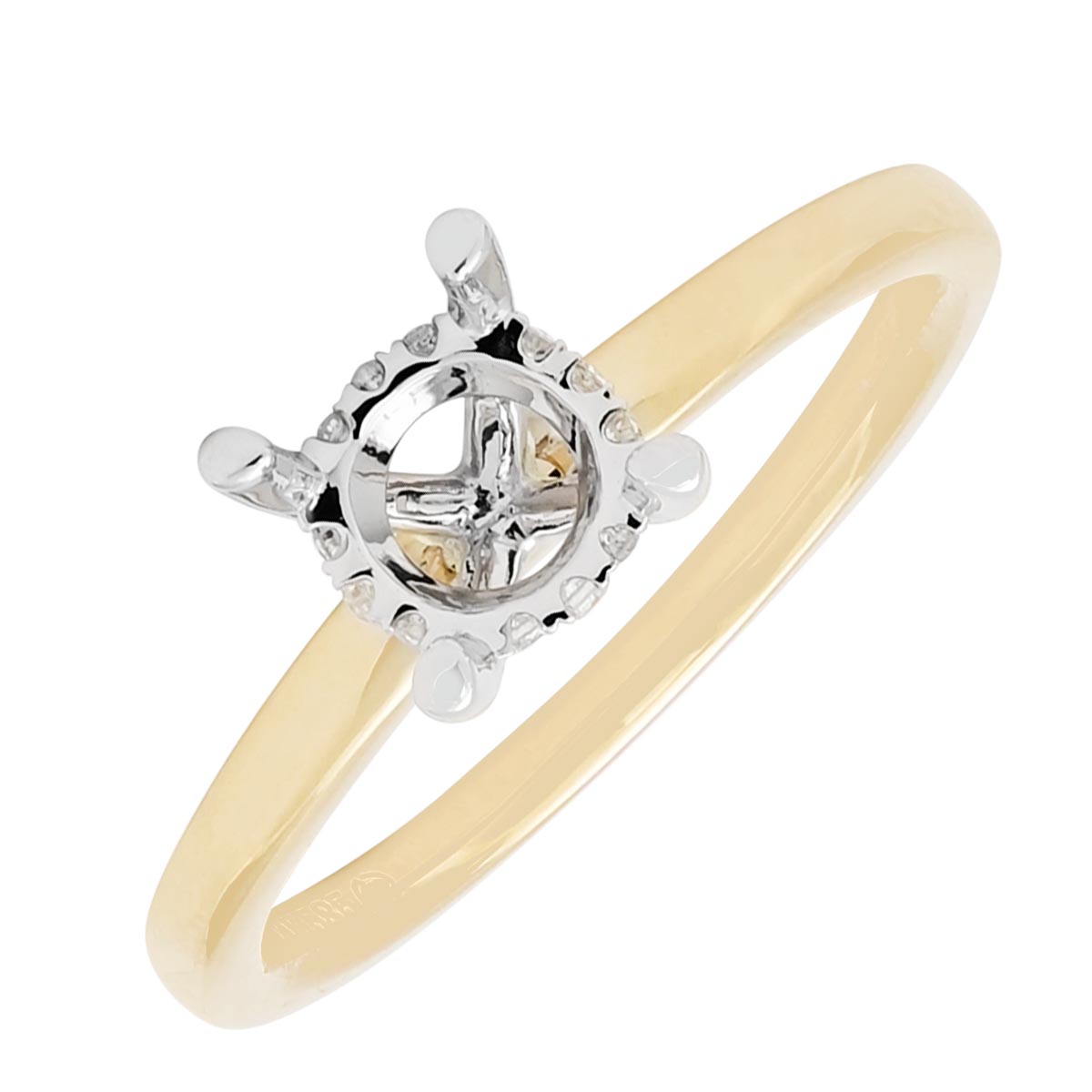 Daydream Solitaire Engagement Ring Setting in 14kt Yellow Gold (1/20ct  tw)