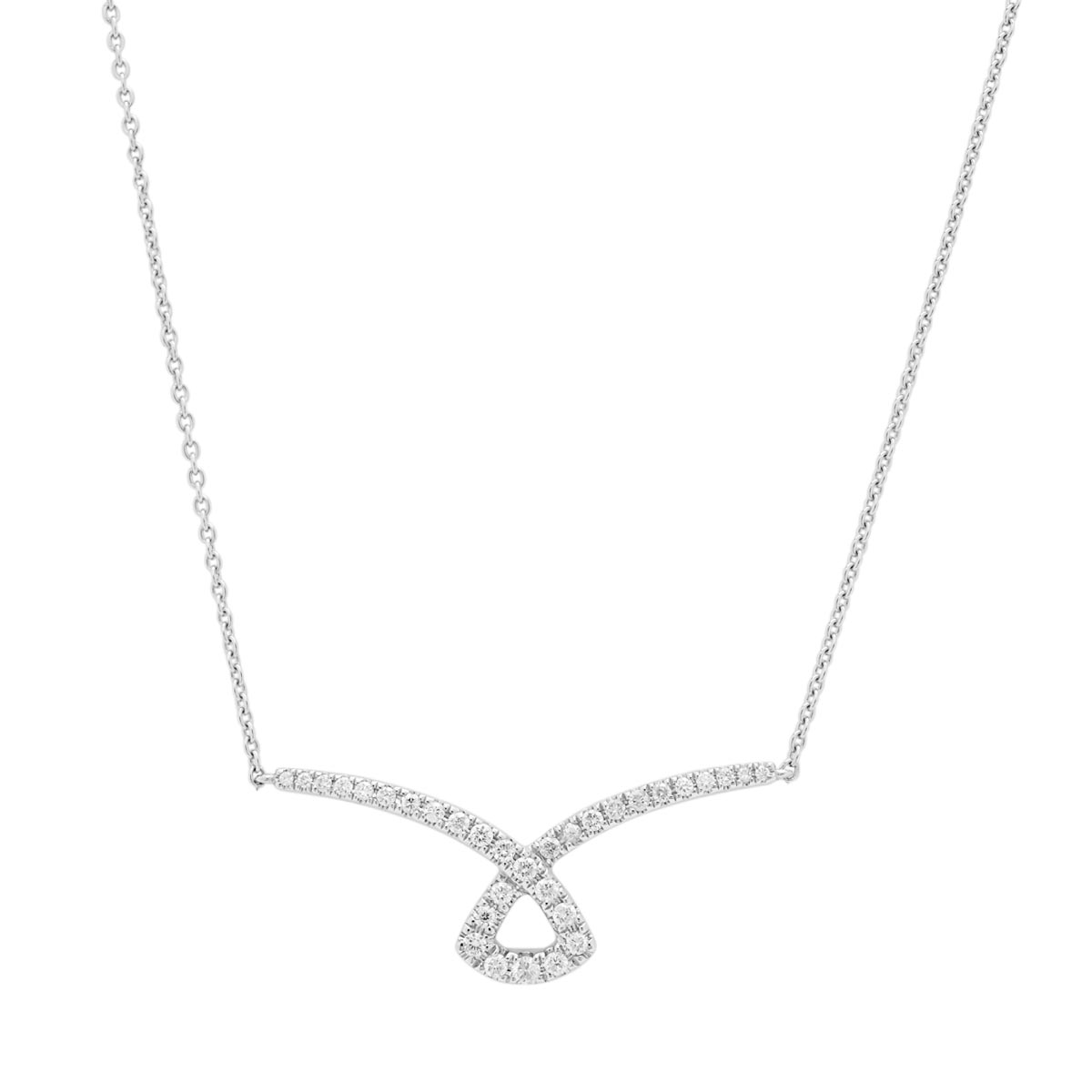 Diamond Fashion Necklace in 14kt White Gold (1/3ct tw)