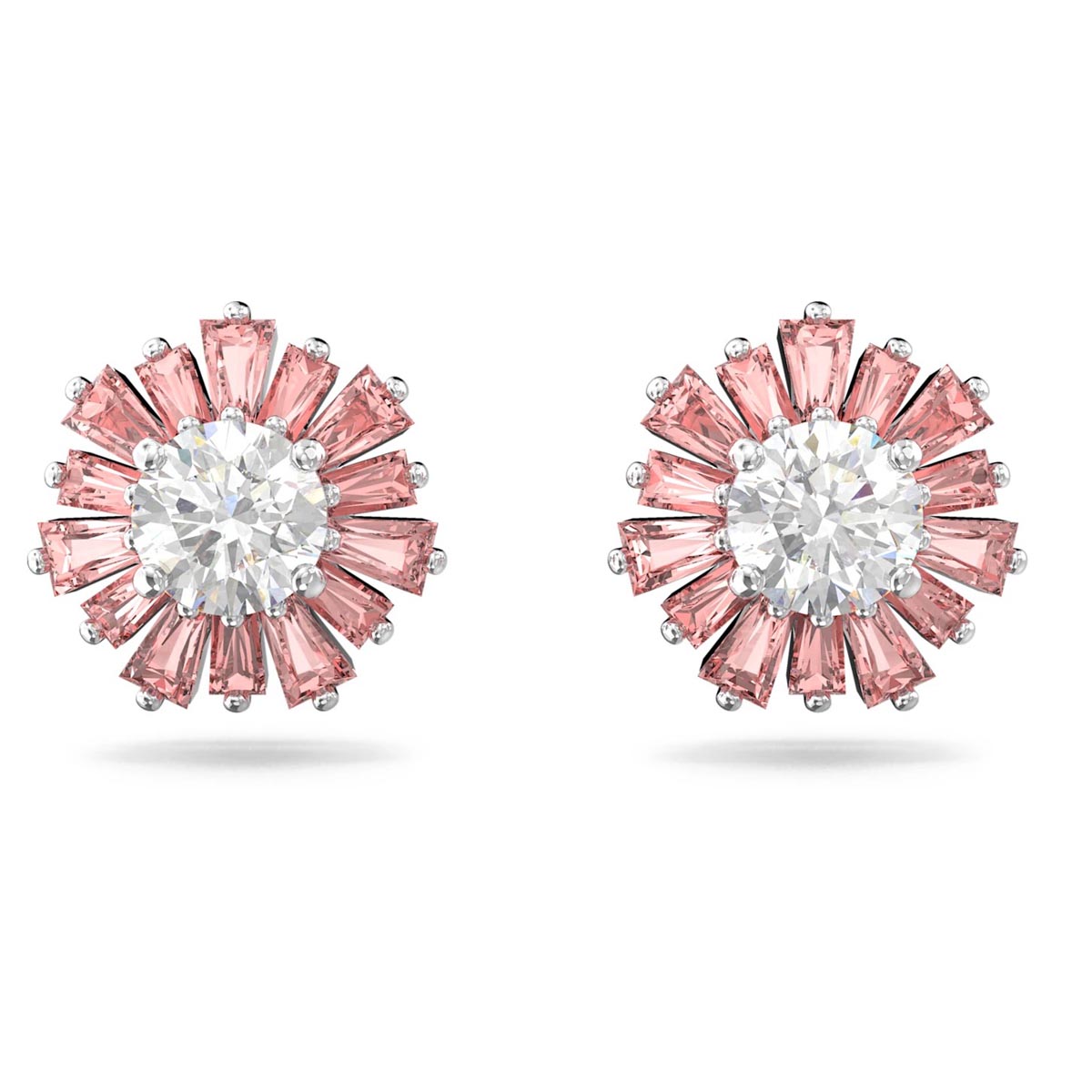 Swarovski Crystal Pink Sunshine Stud Earrings