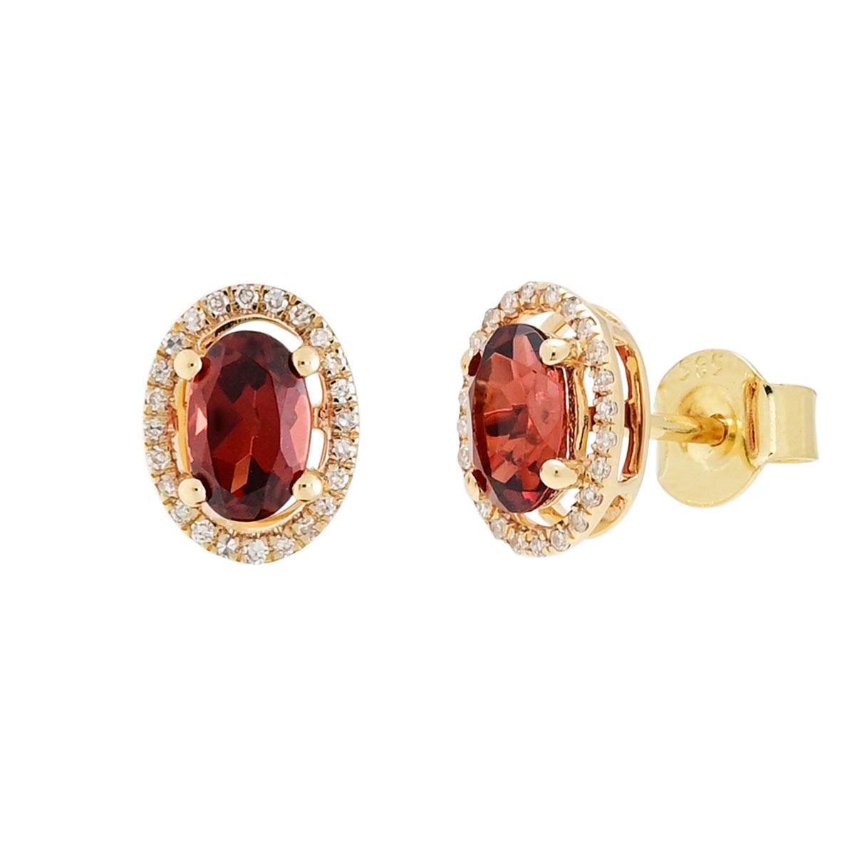 Laura Preshong | Turin 14KY Garnet Earrings