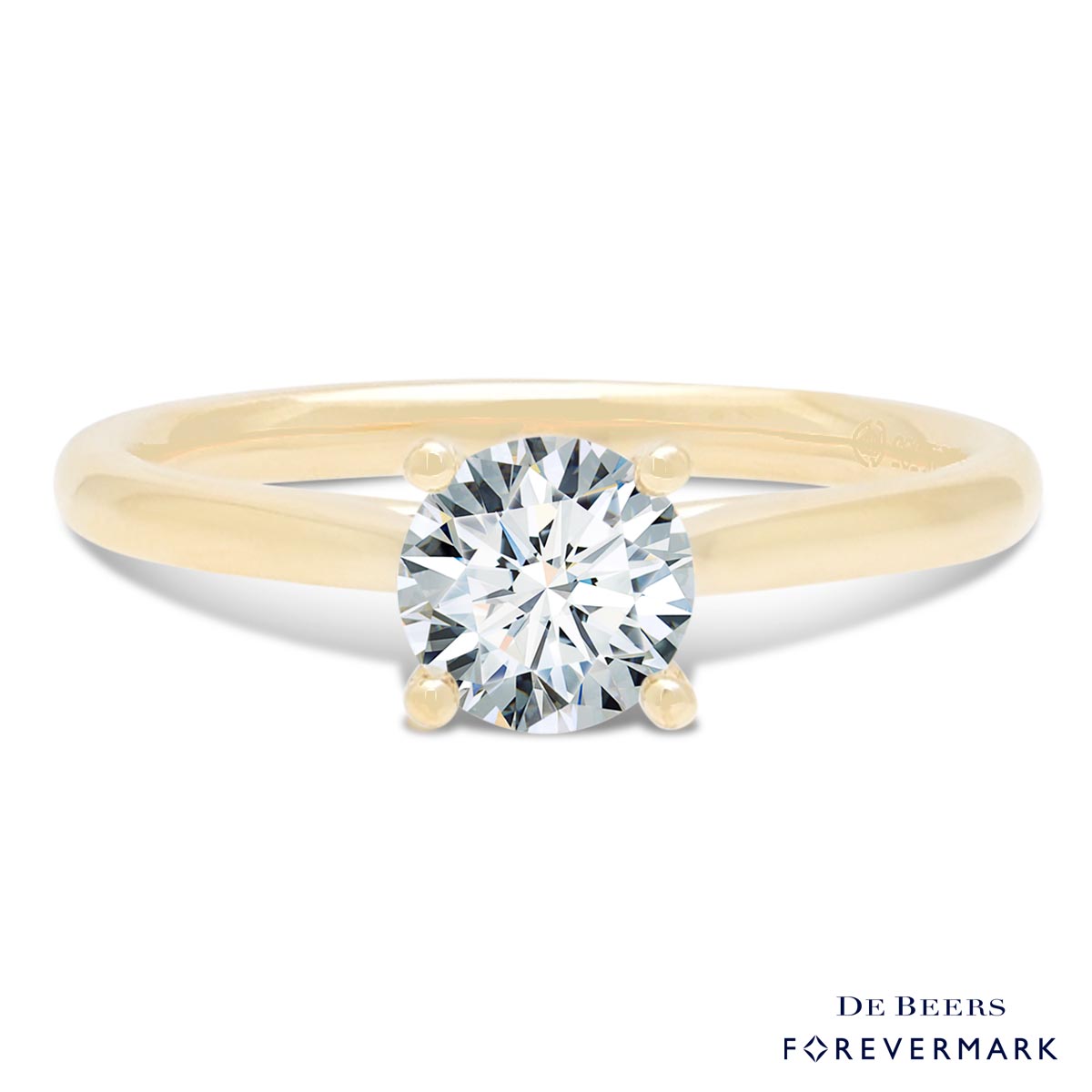 Forevermark Classic Diamond Solitaire Engagement Ring in 14kt Yellow Gold (3/4ct)