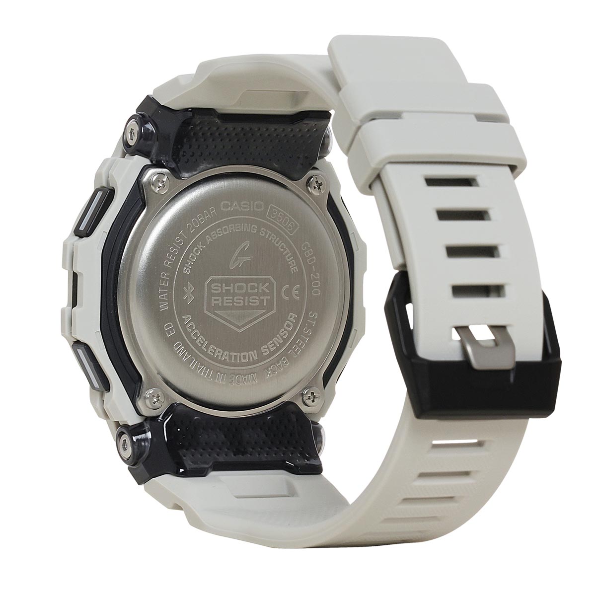 G Shock Mens Watch with Black Dial and Grey Strap (quartz movement)