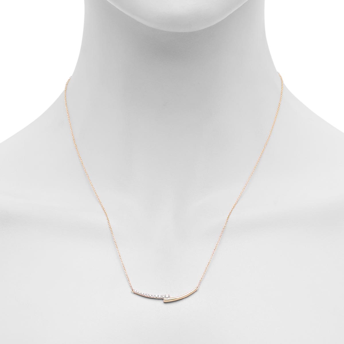 Diamond Fashion Necklace in 10kt Yellow Gold (1/10ct tw)