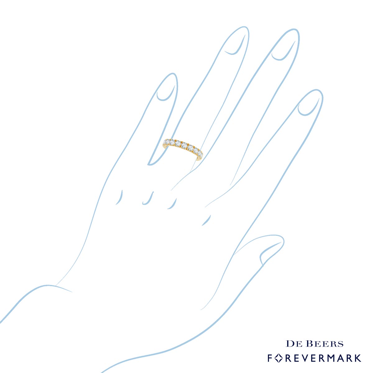 Forevermark Diamond Wedding Band in 18kt Yellow Gold (1ct tw)