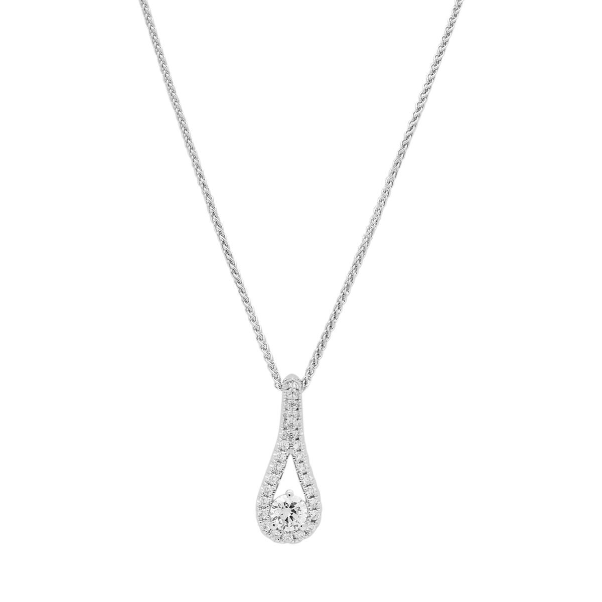 Northern Star Embrace Diamond Pendant in 14kt White Gold (1/3ct tw)