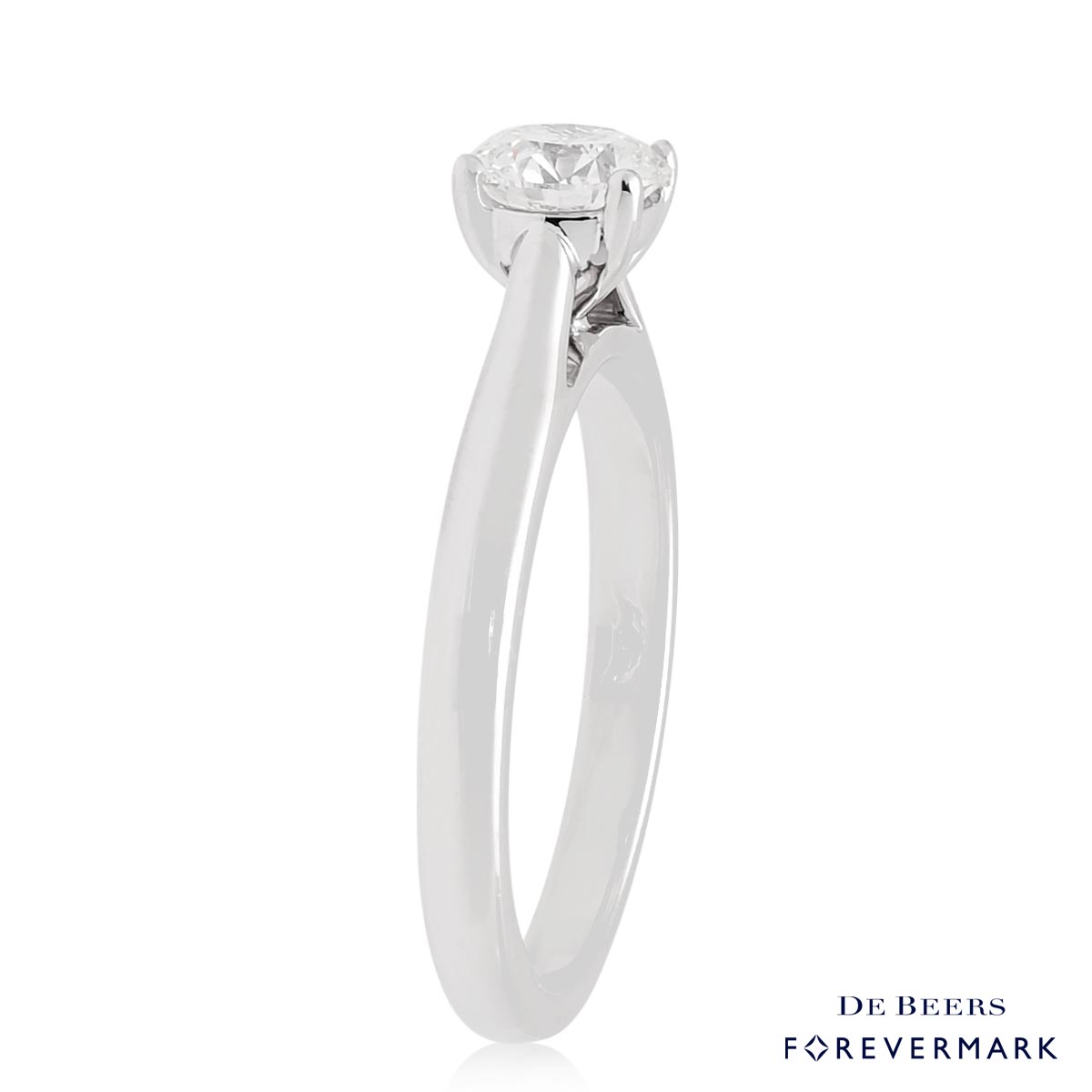 De Beers Forevermark Diamond Solitaire Engagement Ring in 14kt White Gold (3/4ct tw)