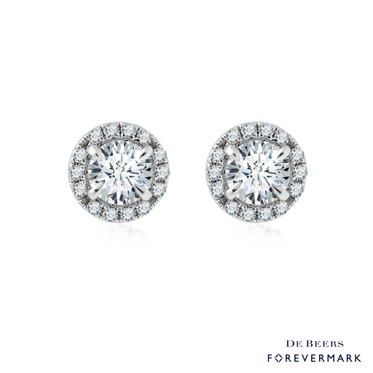 Forevermark Center of My Universe Diamond Earrings in 18kt White Gold (3/4ct tw)