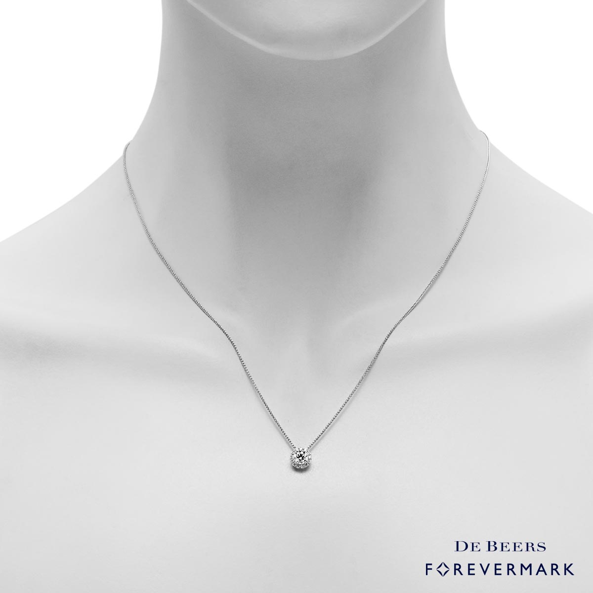 Forevermark Diamond Center of My Universe Pendant in 18kt White Gold (1/2ct tw)