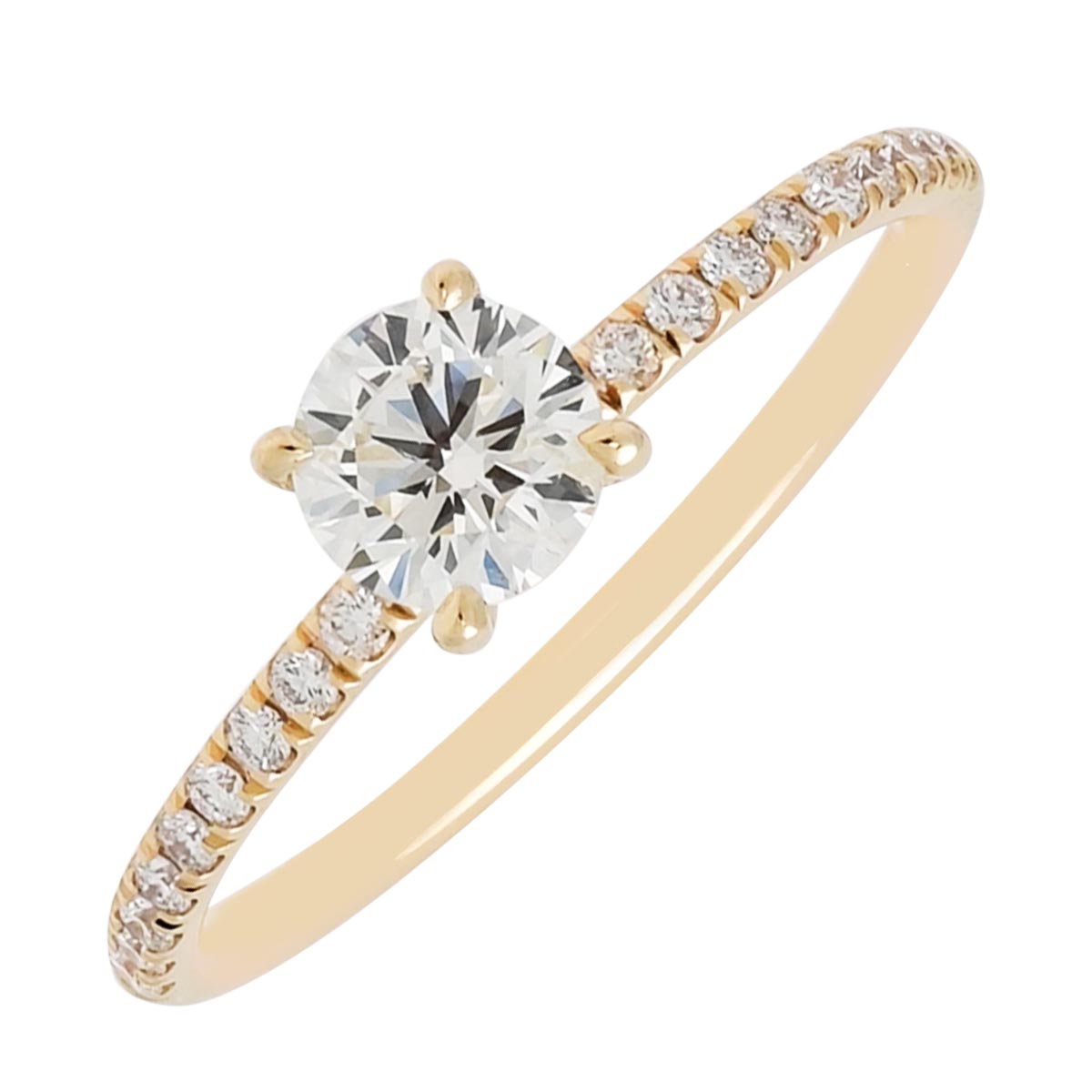 Diamond Pave Engagement Ring in 14kt Yellow Gold (5/8ct tw)