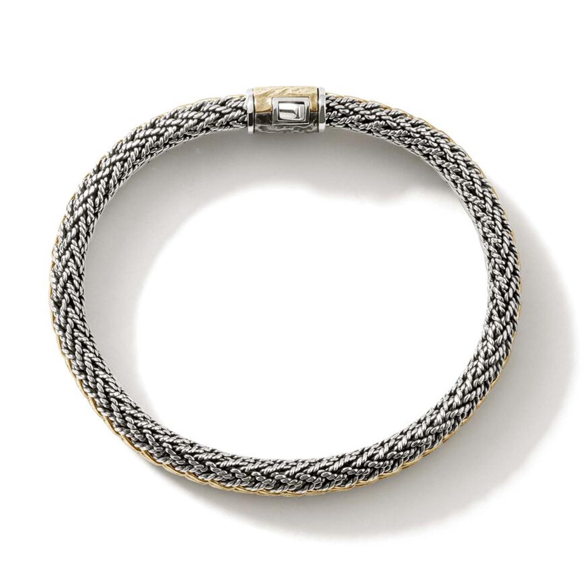 John Hardy silver small Classic Chain reversible bracelet