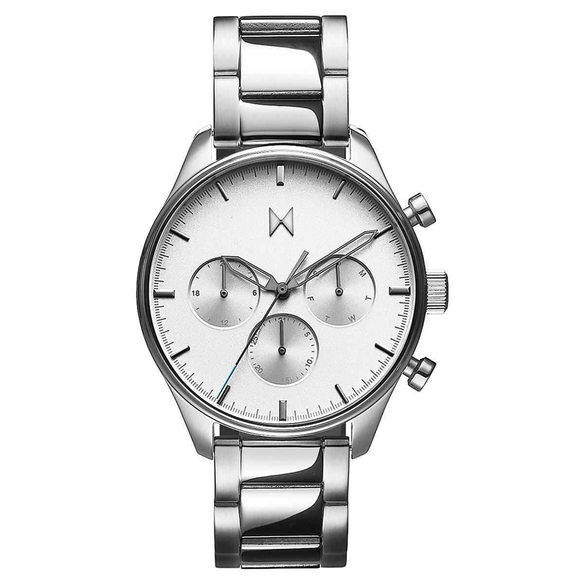 MVMT by Movado Airhawk Mens Watch with White Dial and Stainless Steel Bracelet (quartz movement)