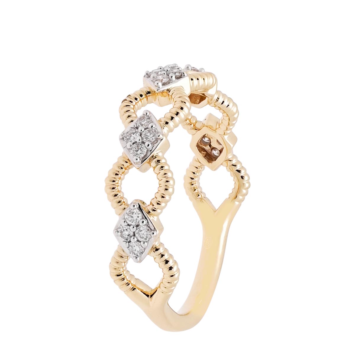 Diamond Fashion Ring in 14kt Yellow Gold (1/7ct tw)