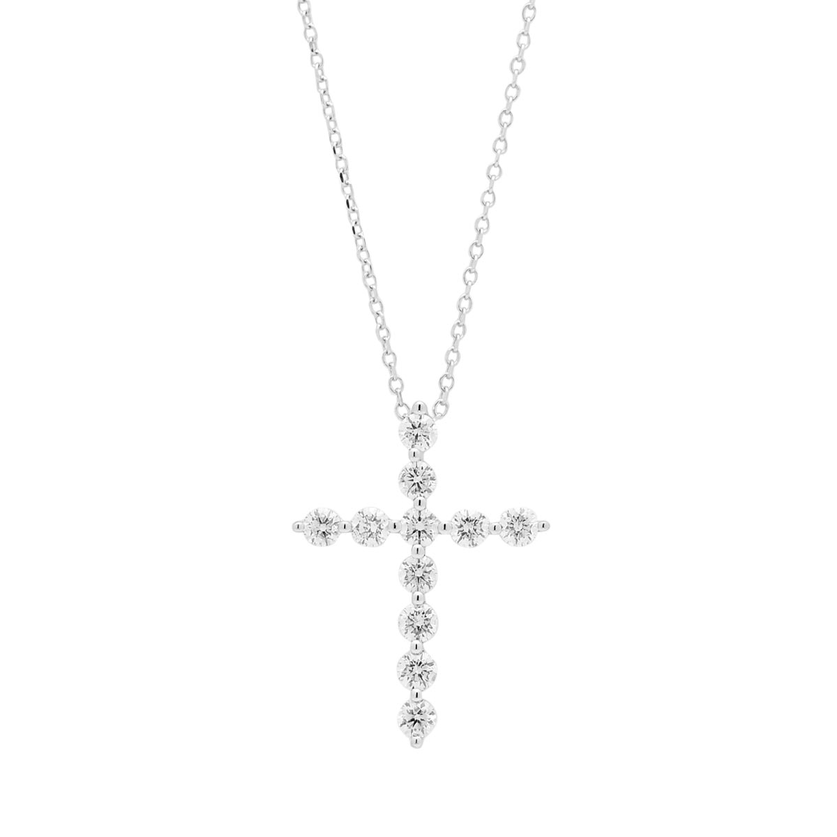 Diamond Cross in 14kt White Gold (1/2ct tw)