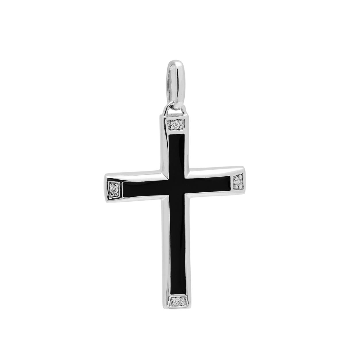 Cross Charm in Sterling Silver