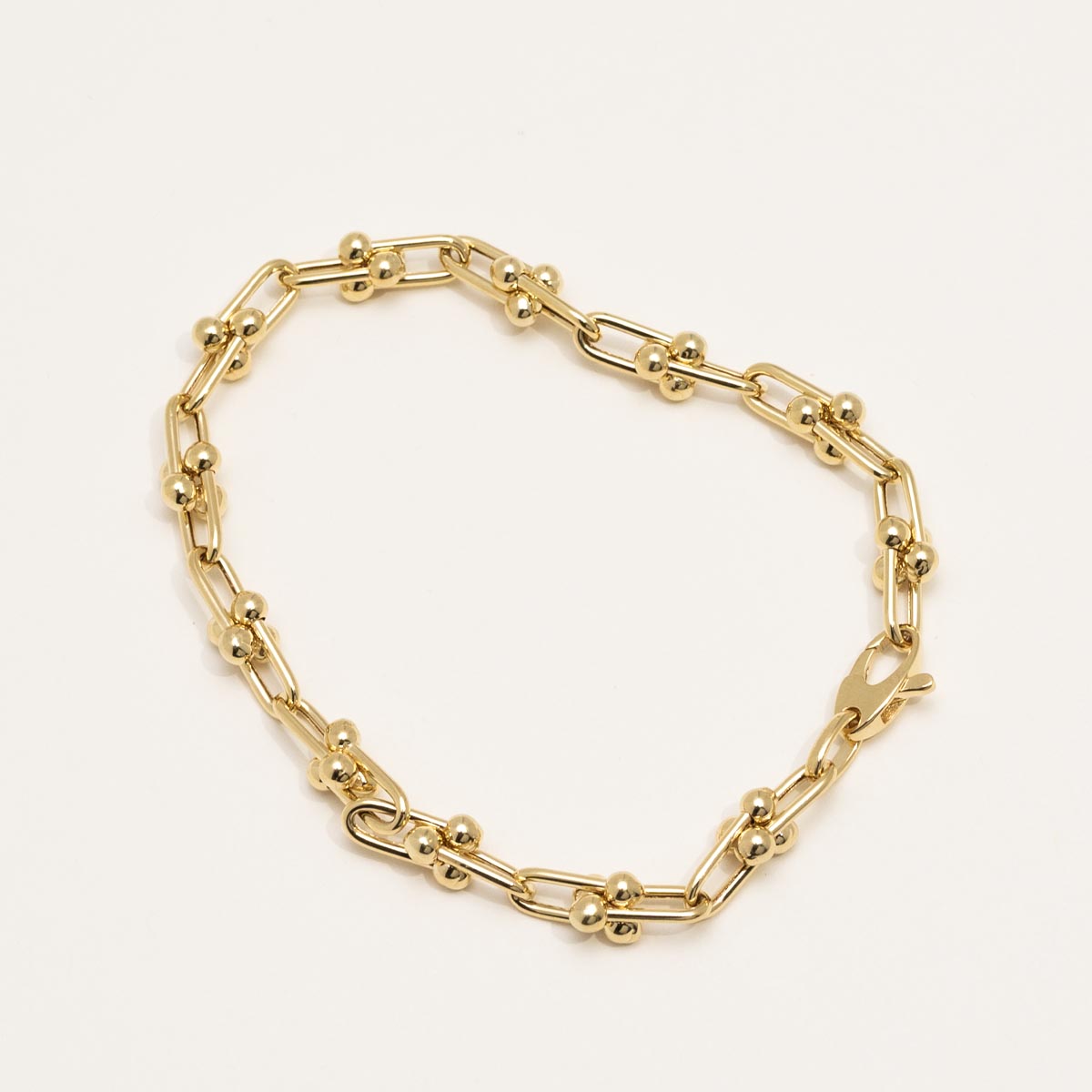 U Link Bracelet in 14kt Yellow Gold