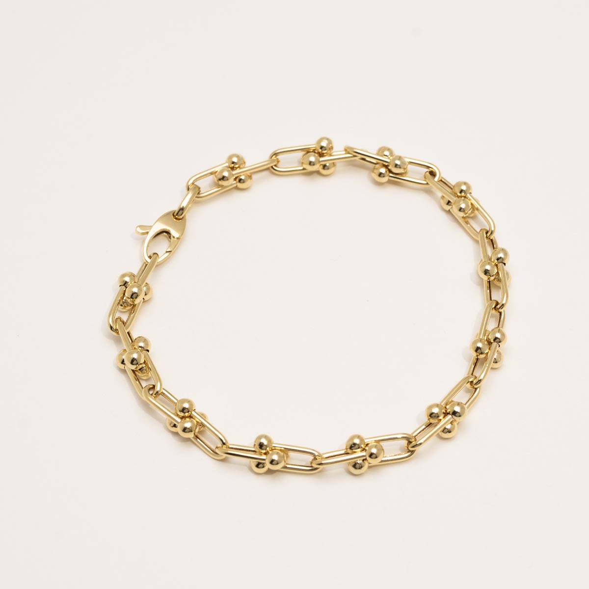 U Link Bracelet in 14kt Yellow Gold