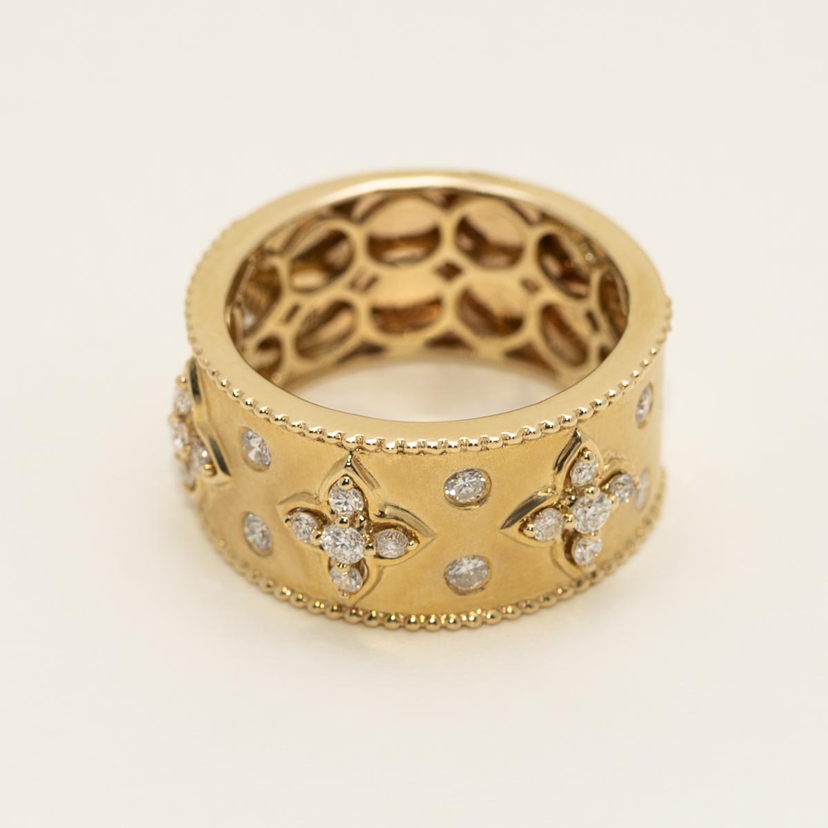 Diamond Flower Fashion Ring in 14kt Yellow Gold (1/2ct tw)