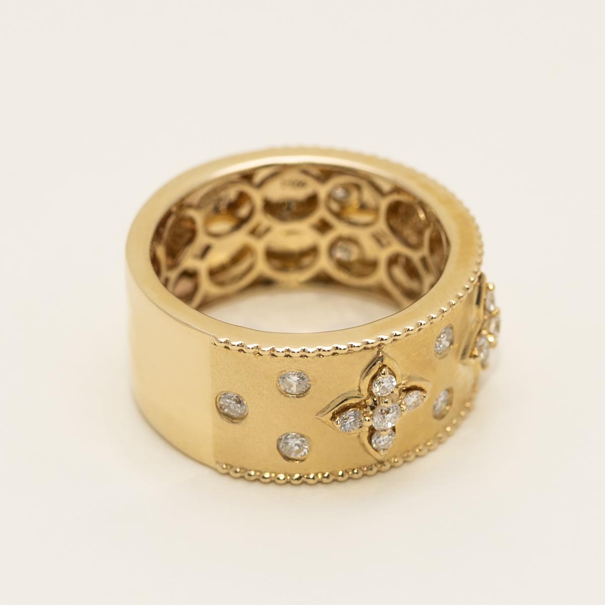 Diamond Flower Fashion Ring in 14kt Yellow Gold (1/2ct tw)