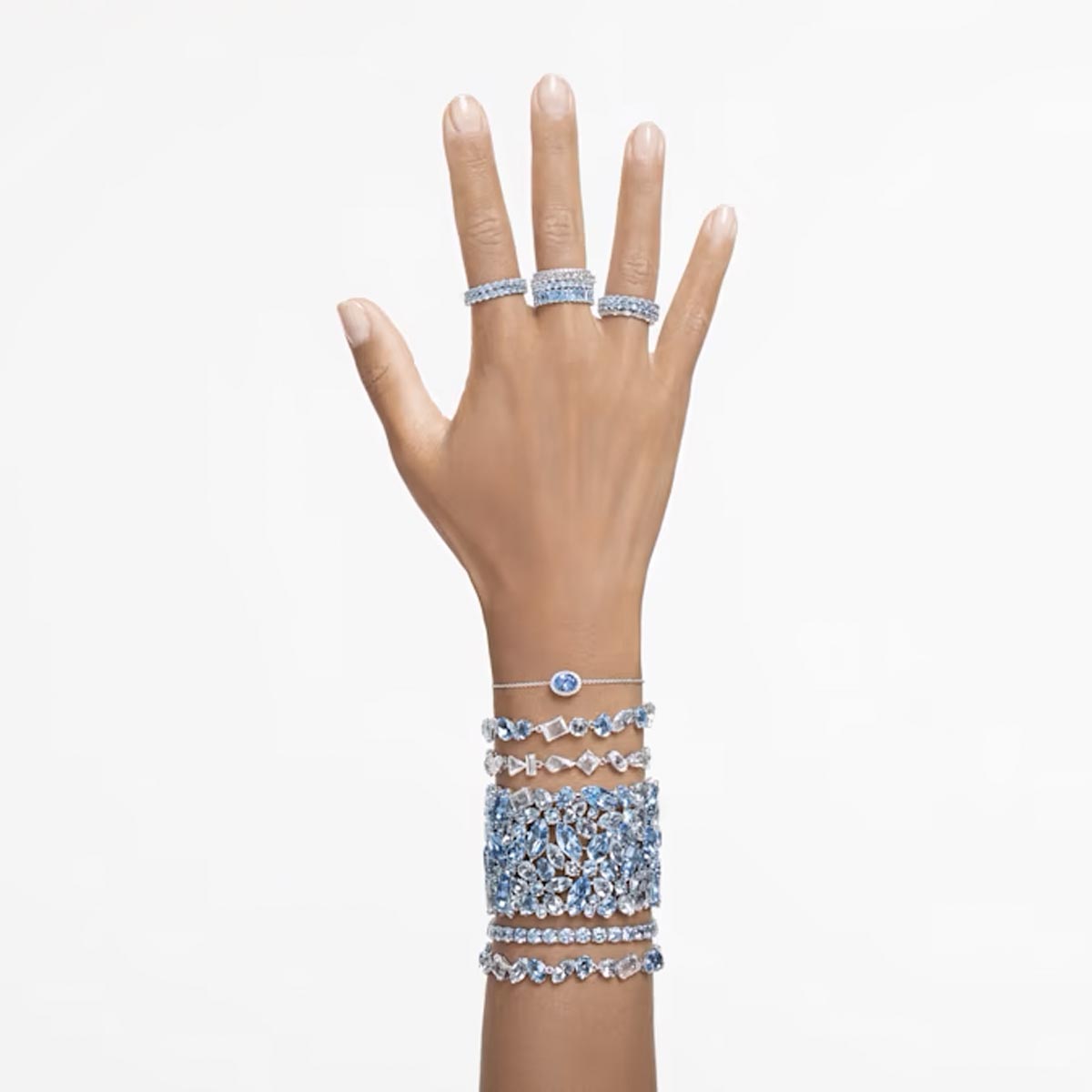 Swarovski Oval Blue Constella Bolo Bracelet