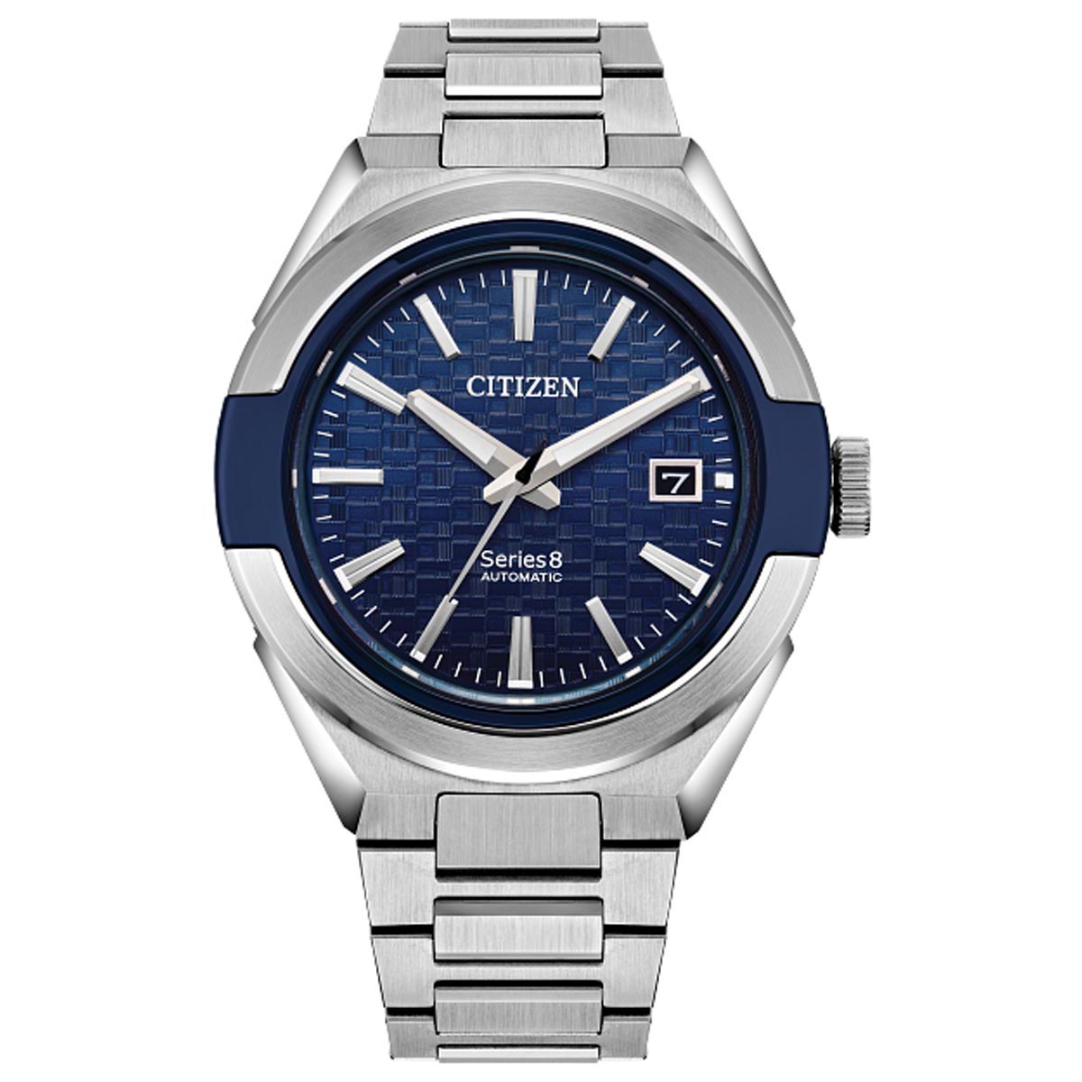 Citizen Series8 870 Mens Watch with Blue Dial and Stainless Steel Bracelet (automatic movement)