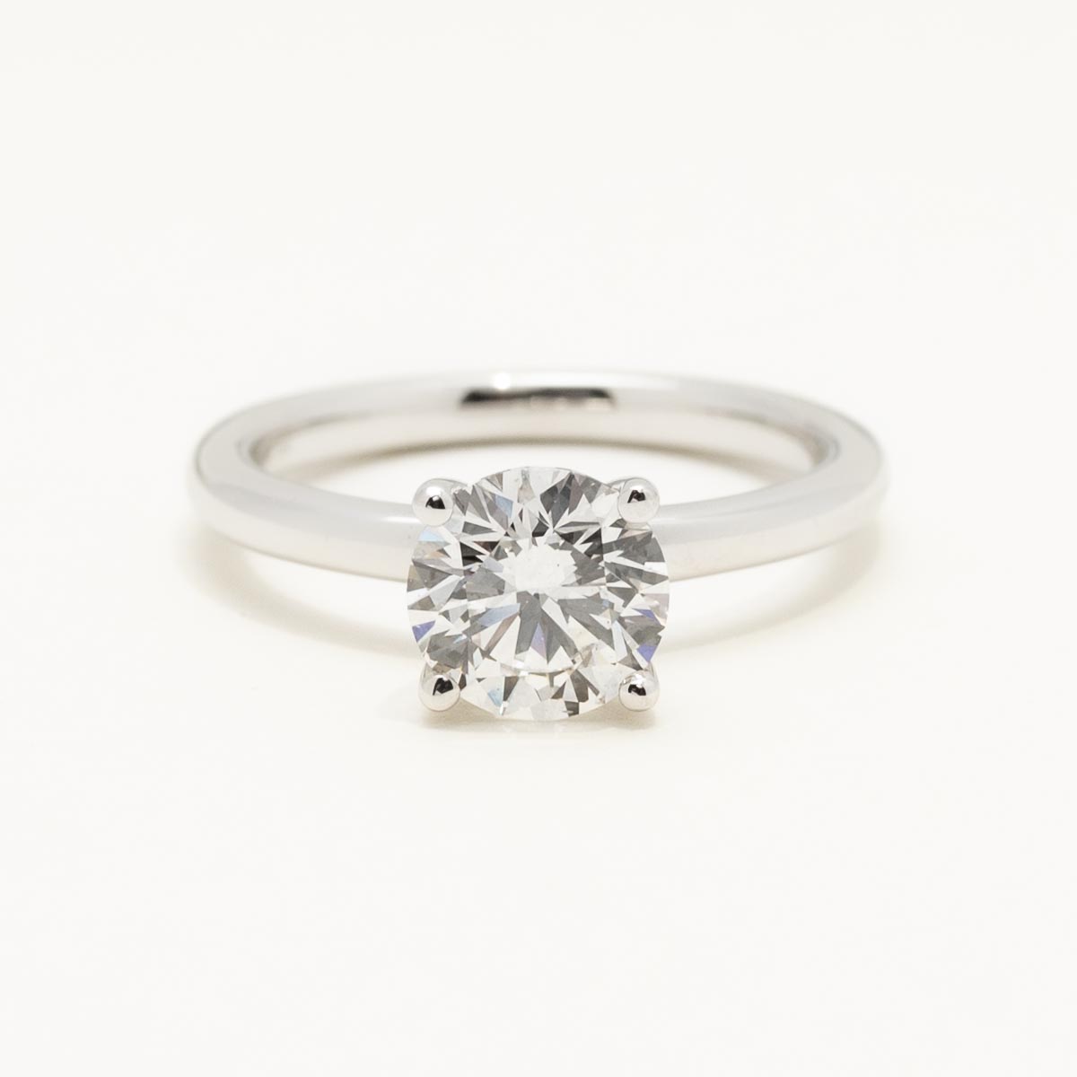 Lab Grown Diamond Engagement Ring in 14kt White Gold (1 1/2ct)