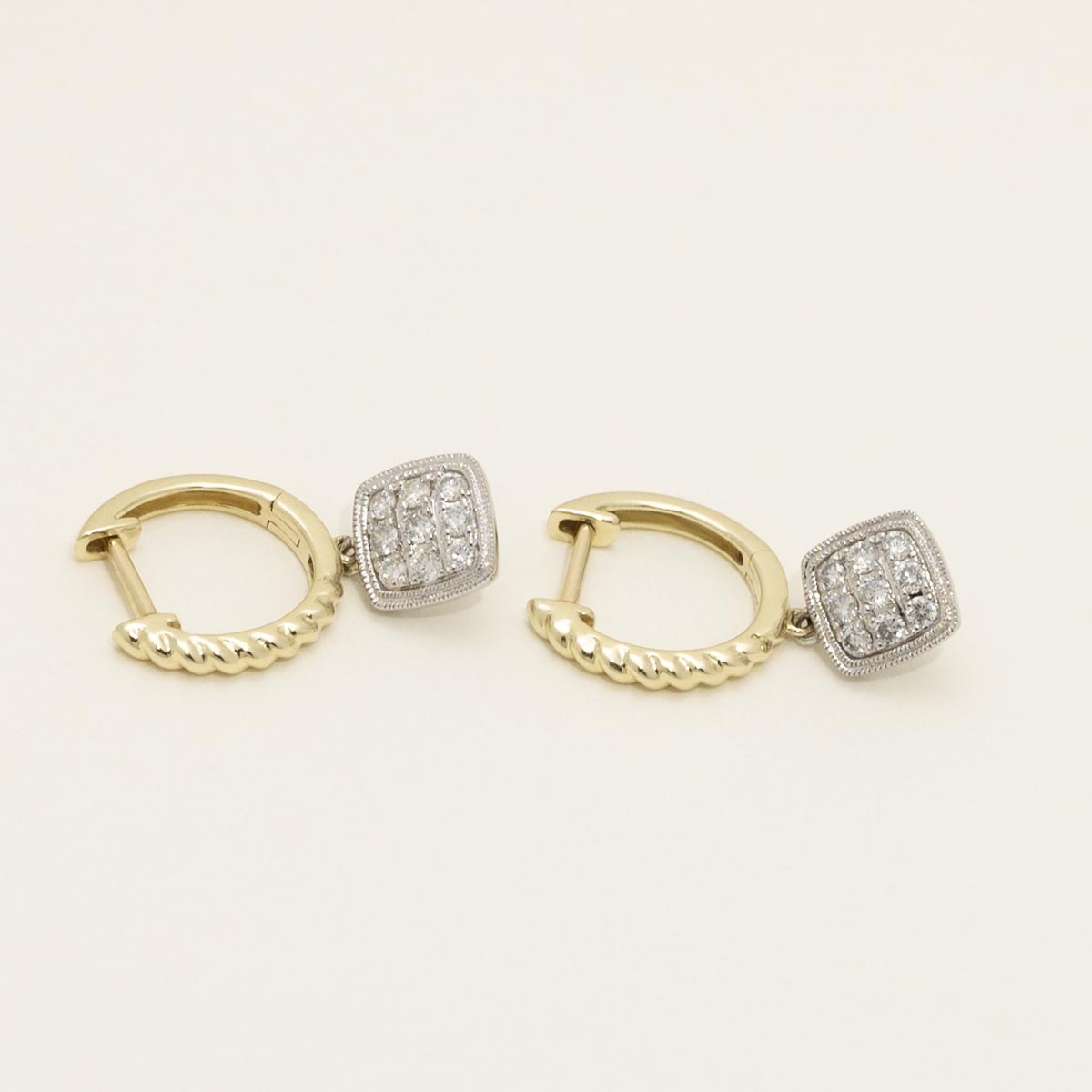 Dabakarov Diamond Drop Earrings in 14kt Yellow and White Gold (1/3ct tw)