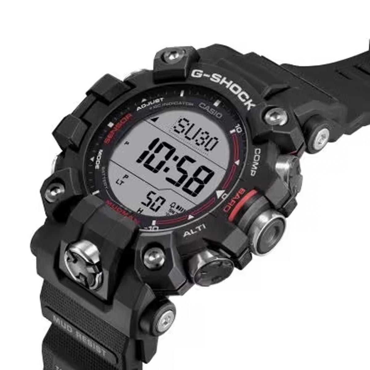 G-Shock Mudman Mens Watch with Digital Dial and Black Resin Strap (solar movement)