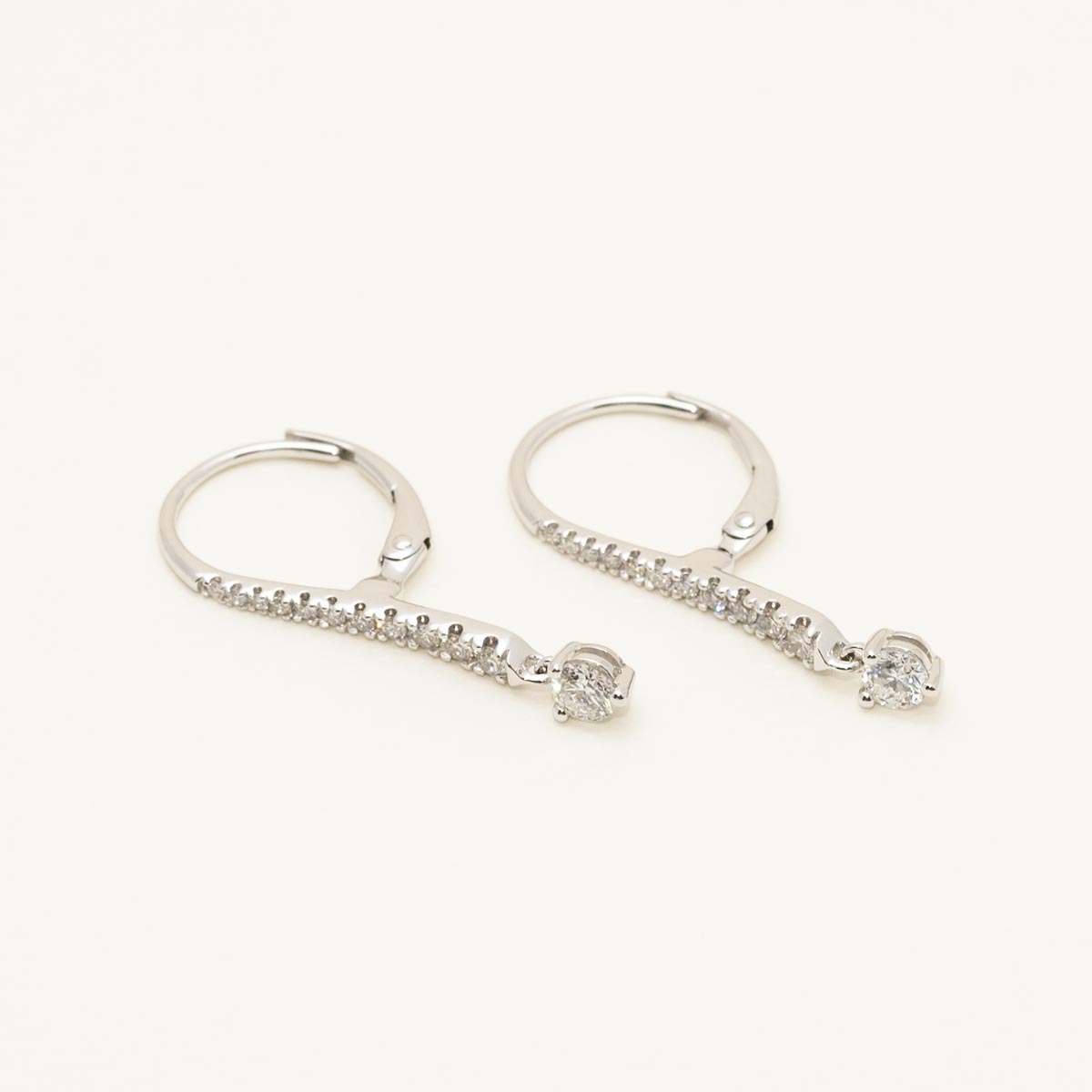 Diamond Drop Earrings in 14kt White Gold (1/2ct tw)