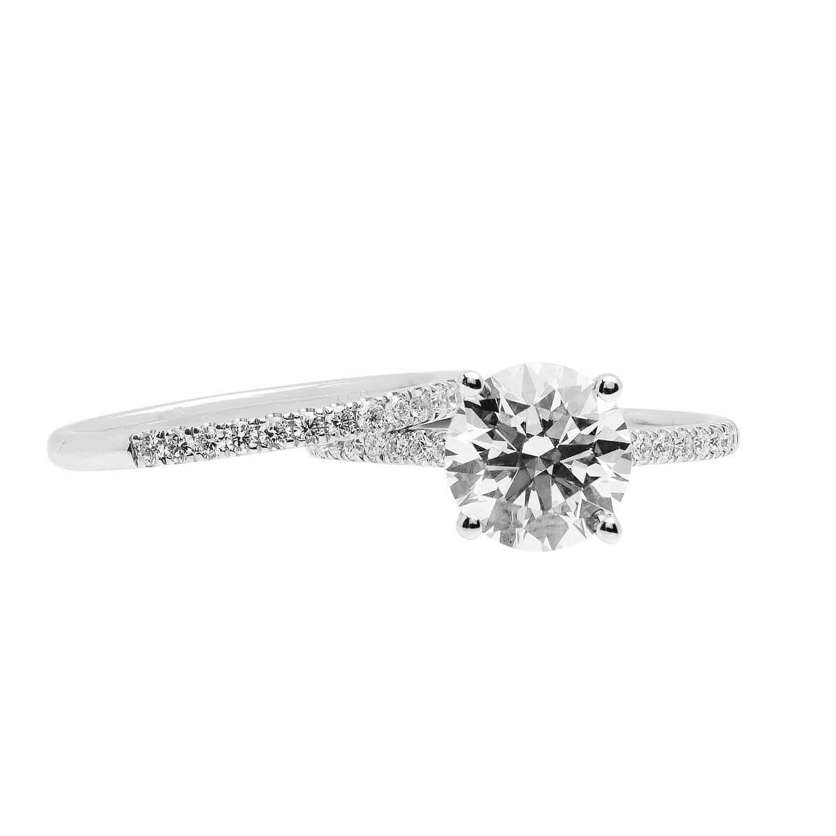 Lab Grown Diamond Bridal Set with Hidden Halo in 14kt White Gold (2 1/2ct tw)