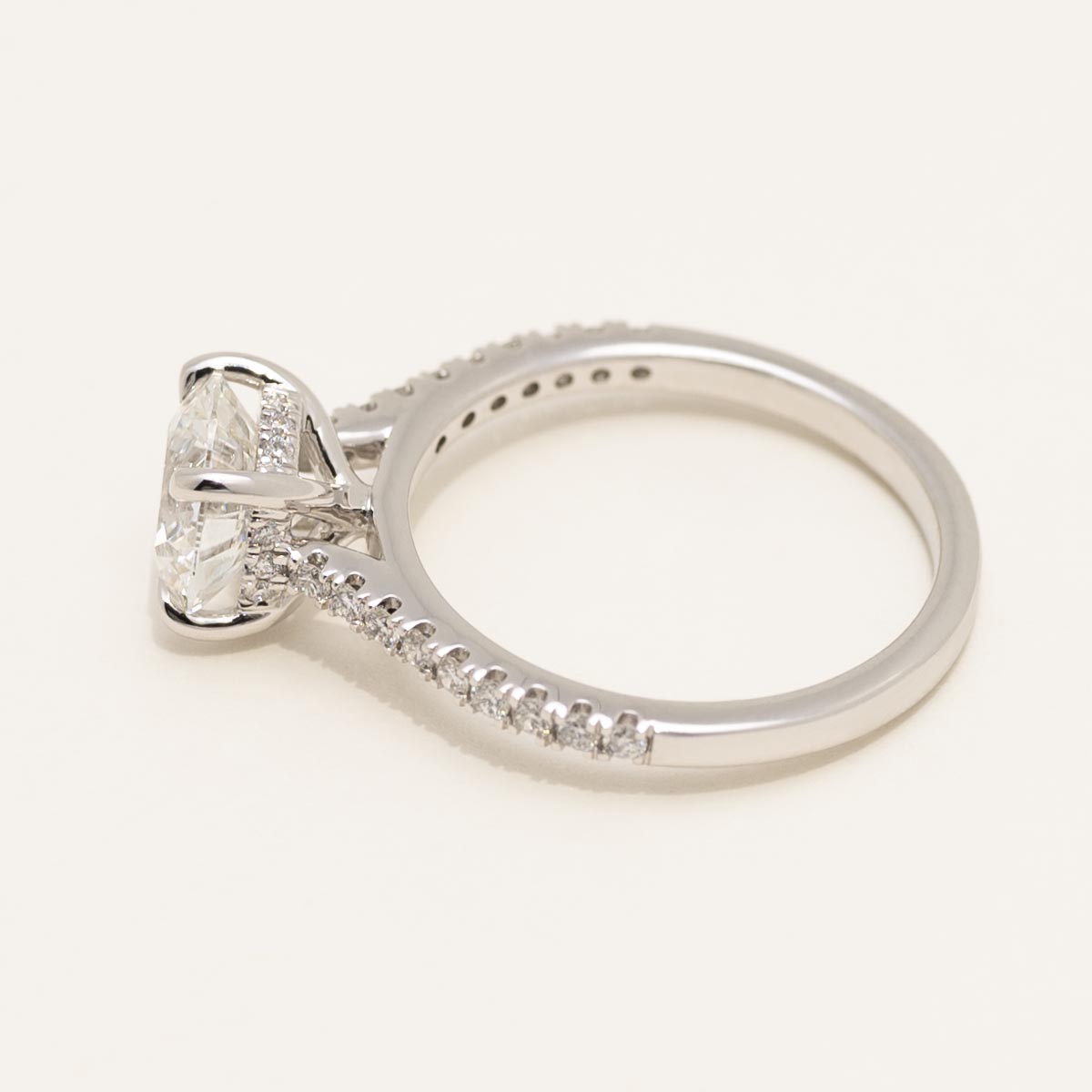 Lab Grown Diamond Bridal Set with Hidden Halo in 14kt White Gold (2 1/2ct tw)