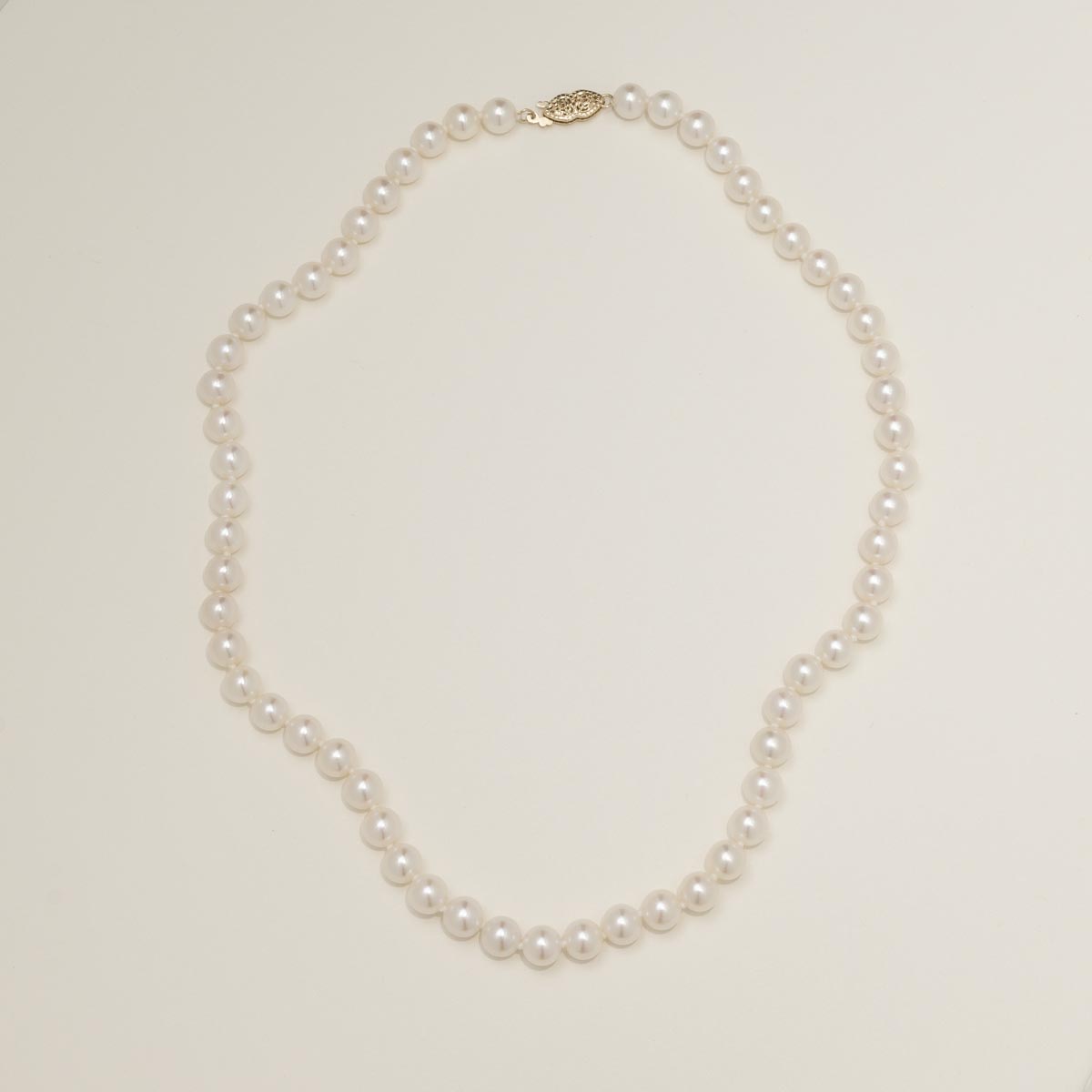 Mastoloni Cultured Freshwater Pearl Strand Necklace in 14kt Yellow Gold (7-7.5mm pearls)