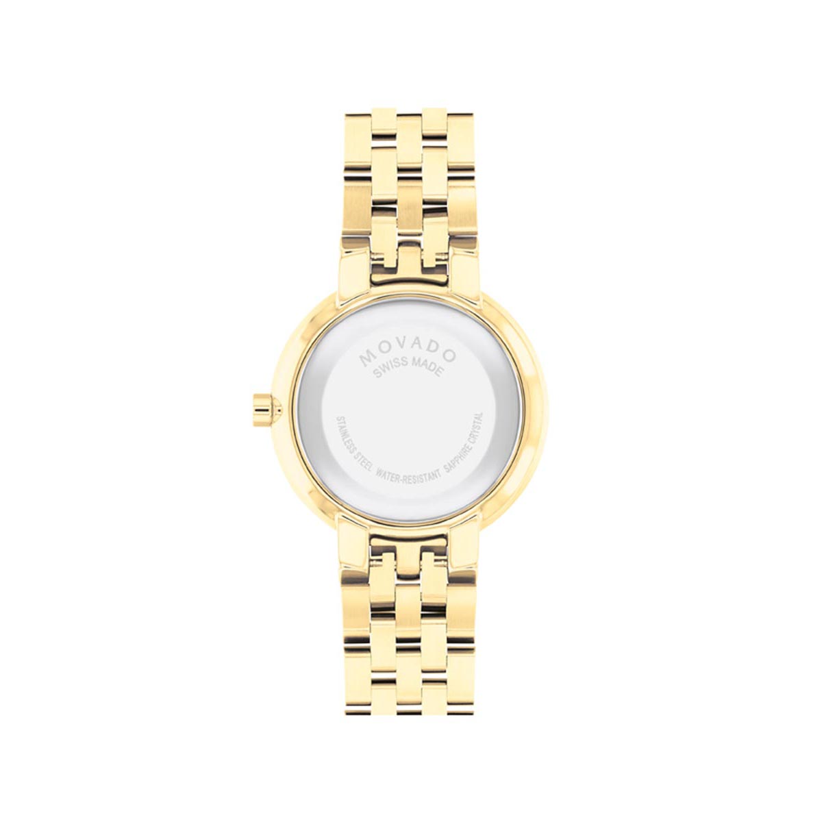 Movado Museum Classic Womens Watch with Black Dial and Gold Tone PVD Plated Stainless Steel Bracelet (Swiss quartz movement)