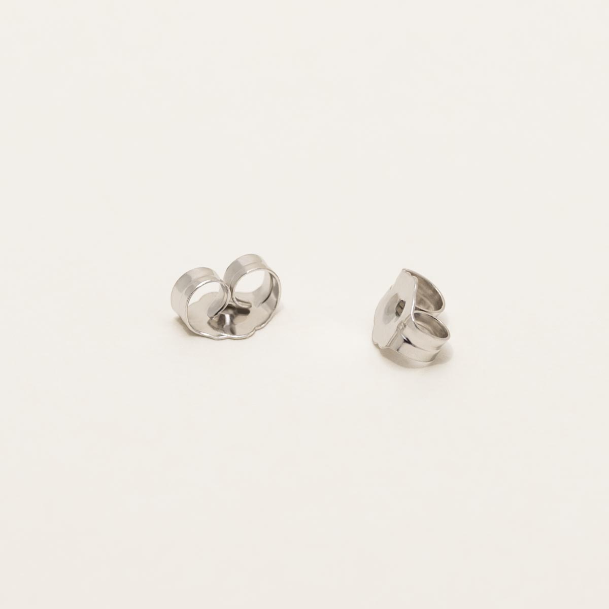 Cultured Akoya Pearl Cat Stud Earrings in 14kt White Gold (7mm pearls)