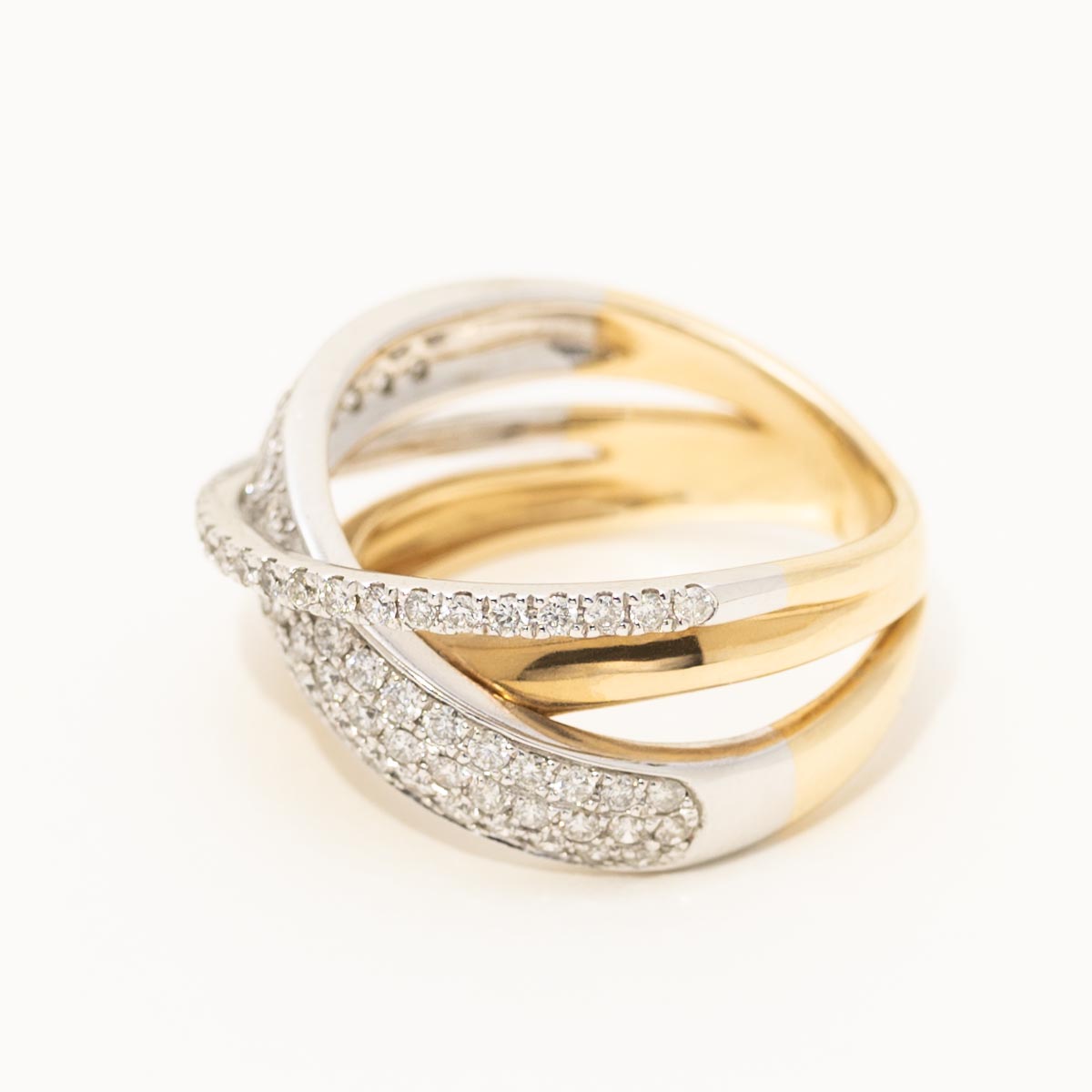 Diamond Fashion Ring in 14kt Yellow and White Gold (1ct tw)