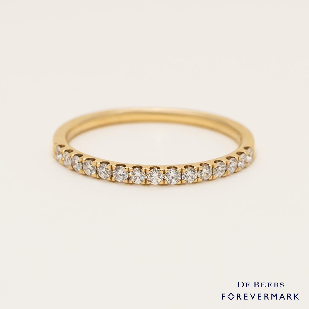 Forevermark Petite Micro Pave Comfort Fit Diamond Band in 18kt Yellow Gold (1/4ct tw)