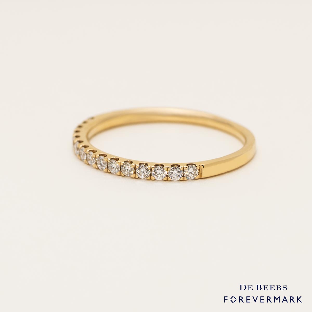 Forevermark Petite Micro Pave Comfort Fit Diamond Band in 18kt Yellow Gold (1/4ct tw)