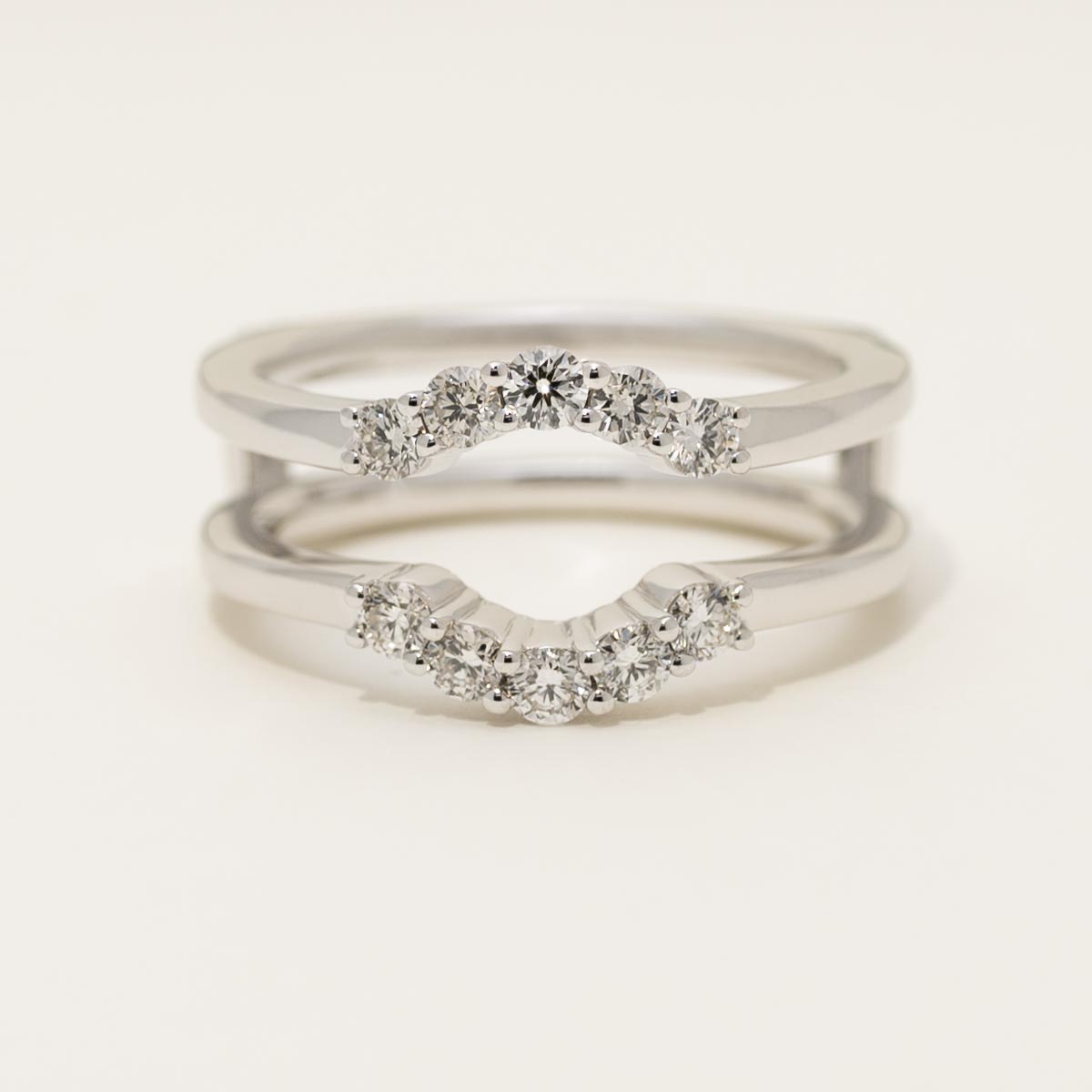 Diamond Curve Ring Insert in 14kt White Gold (1/2ct tw)