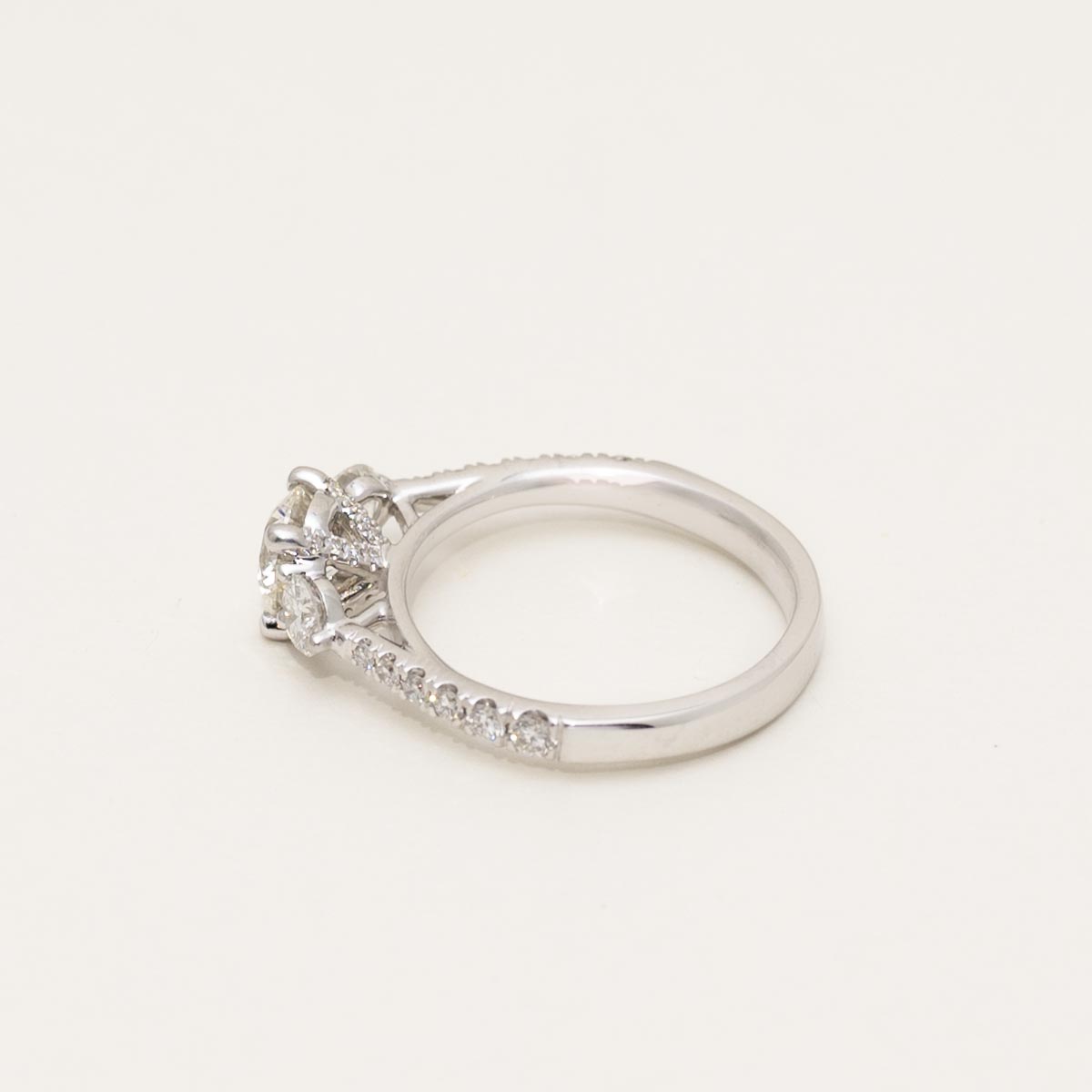 Estate Martin Flyer Diamond Engagement Ring in 14kt White Gold (1 1/3ct tw)