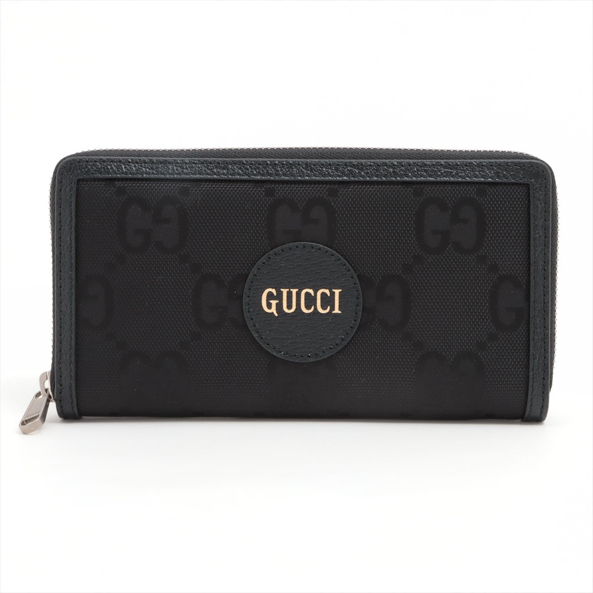 Pre Owned Gucci Black Leather and Nylon Off the Grid Long Wallet