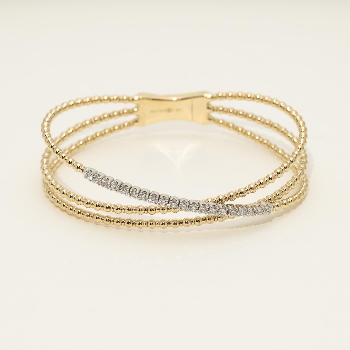 Diamond Flexible Bracelet in 14kt White and Yellow Gold (5/8ct tw)