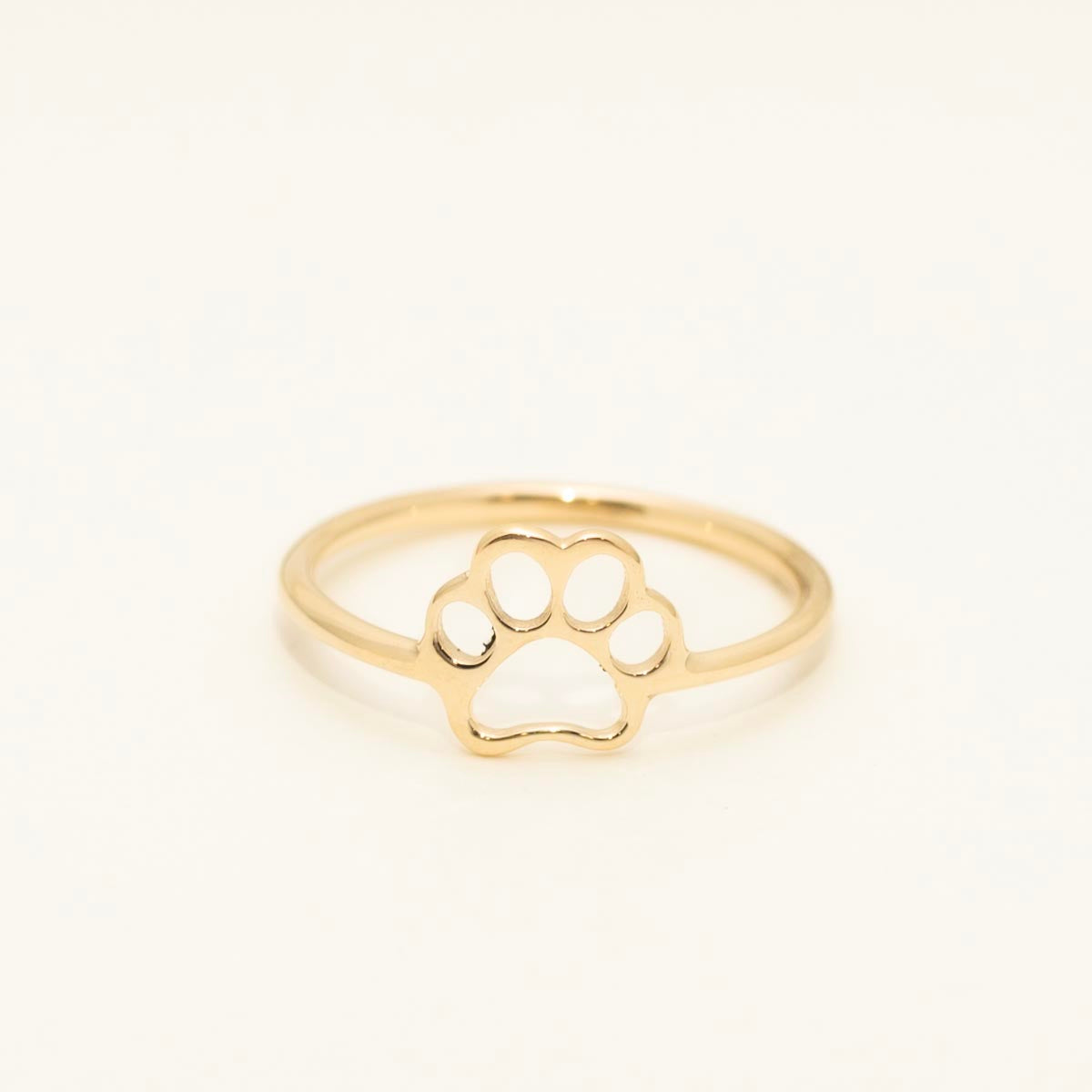 Paw Print Ring in 14kt Yellow gold