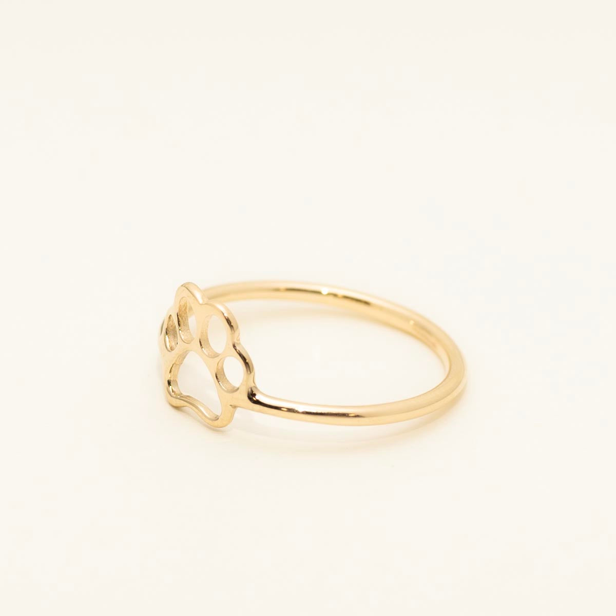 Paw Print Ring in 14kt Yellow gold