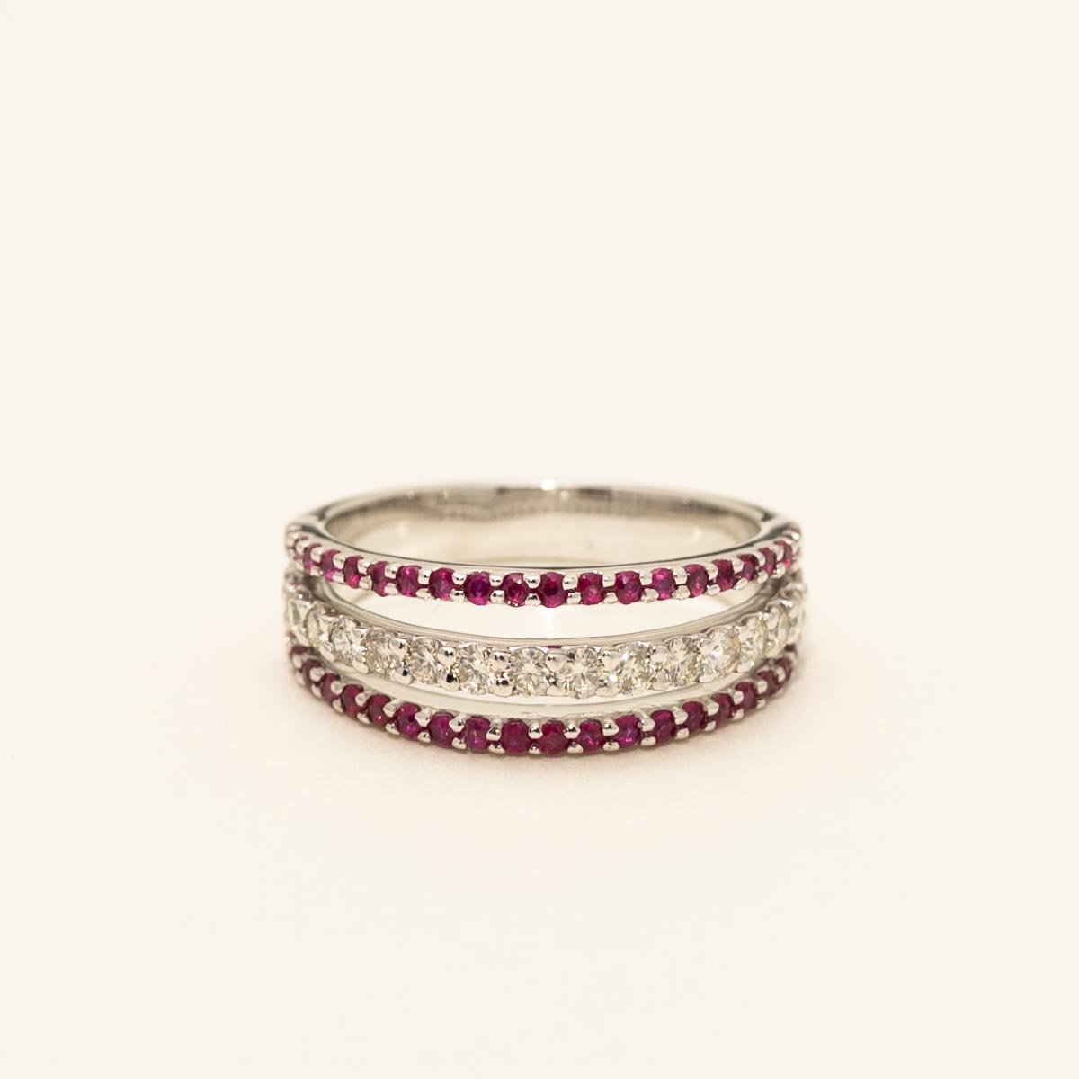 Ruby Ring in 14kt White Gold with Diamonds (1/2ct tw)