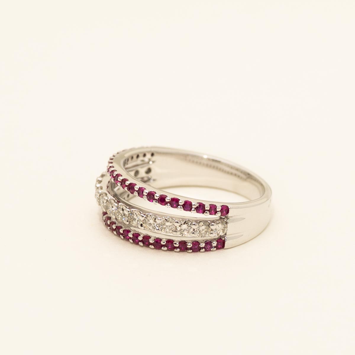 Ruby Ring in 14kt White Gold with Diamonds (1/2ct tw)