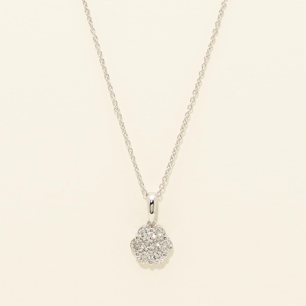 Diamond Fashion Necklace in 10kt White Gold (1/2ct tw)